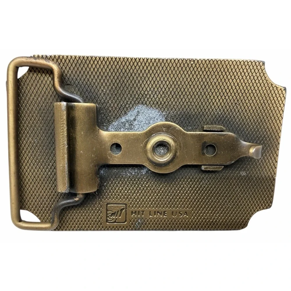 VTG Hit Line‎ USA Yellow Pages Brass Belt Buckle